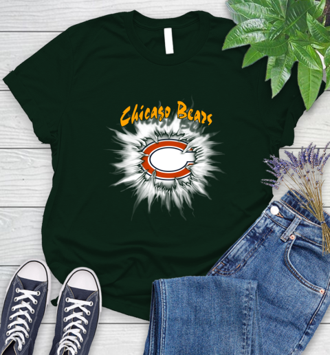 Chicago Bears NFL Football Adoring Fan Rip Sports Women's T-Shirt 6