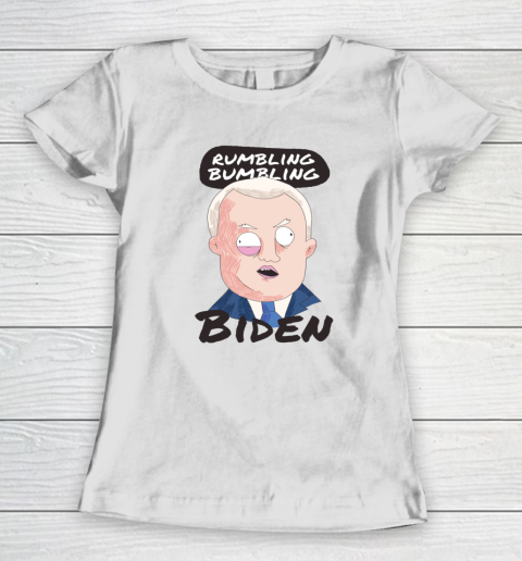 Cartoon Biden Republican Conservative Funny Anti Biden Women's T-Shirt