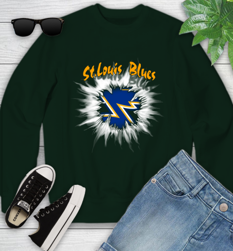 St.Louis Blues NHL Hockey Adoring Fan Rip Sports Youth Sweatshirt 9