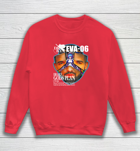 Drake Evangelion Shirt Drake Eva 06 Drake Gods Plan Sweatshirt 6