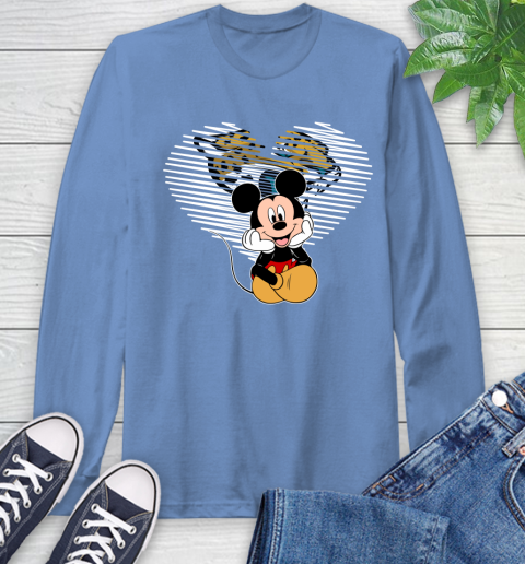 NFL Jacksonville Jaguars The Heart Mickey Mouse Disney Football T Shirt_000 Long Sleeve T-Shirt 12