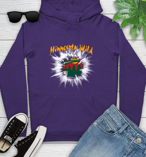 Minnesota Wild NHL Hockey Adoring Fan Rip Sports Youth Hoodie 5