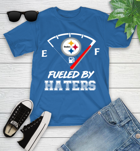 Pittsburgh Steelers NFL Football Fueled By Haters Sports Youth T-Shirt 12