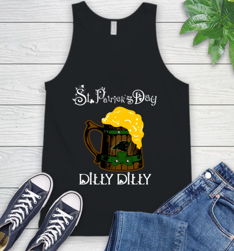 NFL Carolina Panthers St Patrick's Day Dilly Dilly Beer Football Sports Tank Top