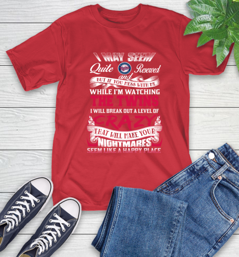 Minnesota Twins MLB Baseball Don't Mess With Me While I'm Watching My Team T-Shirt 11