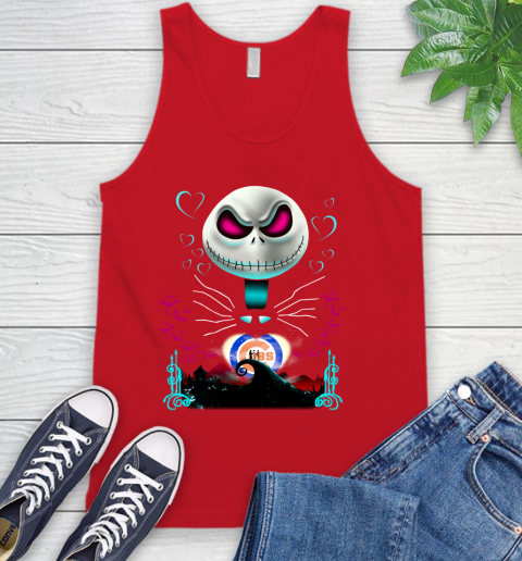 MLB Chicago Cubs Jack Skellington Sally The Nightmare Before Christmas Baseball Tank Top 5