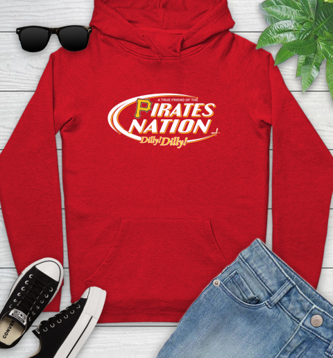 MLB A True Friend Of The Pittsburgh Pirates Dilly Dilly Baseball Sports Youth Hoodie 12
