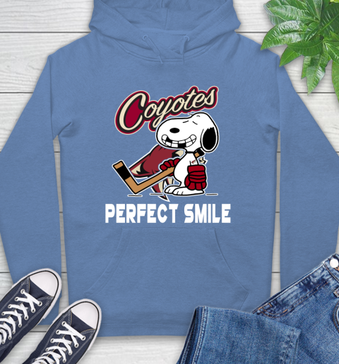 NHL Arizona Coyotes Snoopy Perfect Smile The Peanuts Movie Hockey T Shirt Hoodie 11