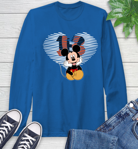 NFL Cincinnati Bengals The Heart Mickey Mouse Disney Football T Shirt_000 Long Sleeve T-Shirt 10