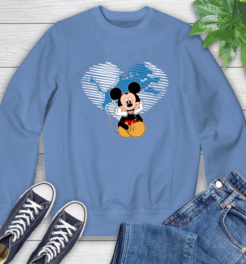 NFL Detroit Lions The Heart Mickey Mouse Disney Football T Shirt_000 Sweatshirt 11