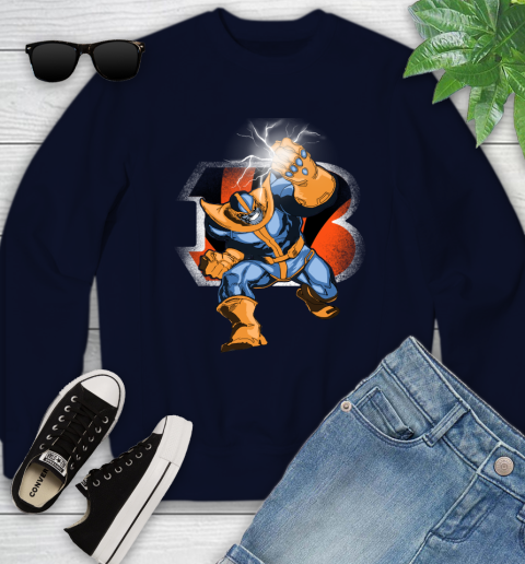 Cincinnati Bengals NFL Football Thanos Avengers Infinity War Marvel Youth Sweatshirt 2