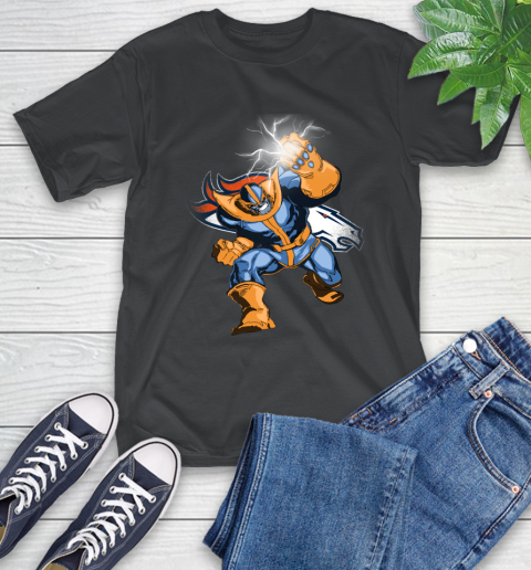 Denver Broncos NFL Football Thanos Avengers Infinity War Marvel T-Shirt