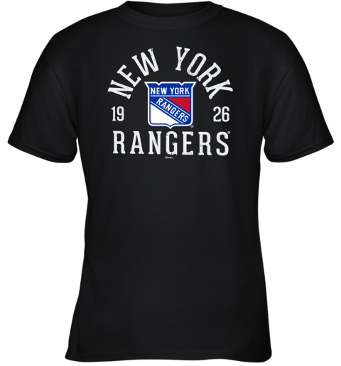 New York Rangers Majestic Threads Softhand Muscle Youth T-Shirt
