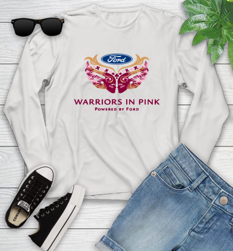 Ford cares warriors in pink Youth Long Sleeve