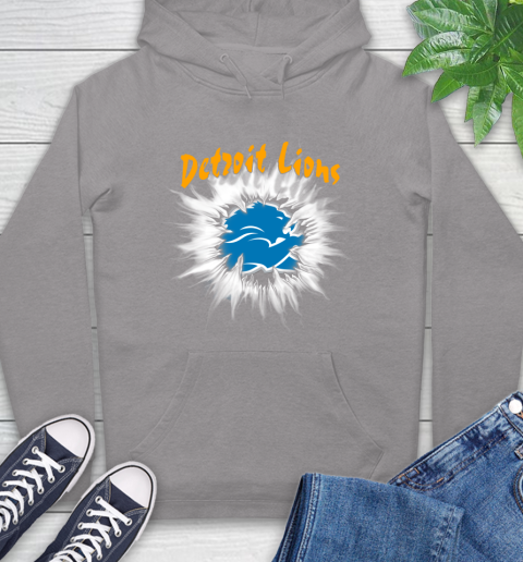 Detroit Lions NFL Football Adoring Fan Rip Sports Hoodie 6