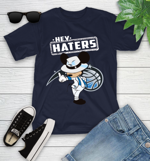 NBA Hey Haters Mickey Basketball Sports Orlando Magic Youth T-Shirt 2