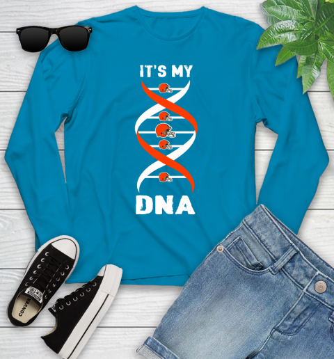 Cleveland Browns NFL Football It's My DNA Sports Youth Long Sleeve 8