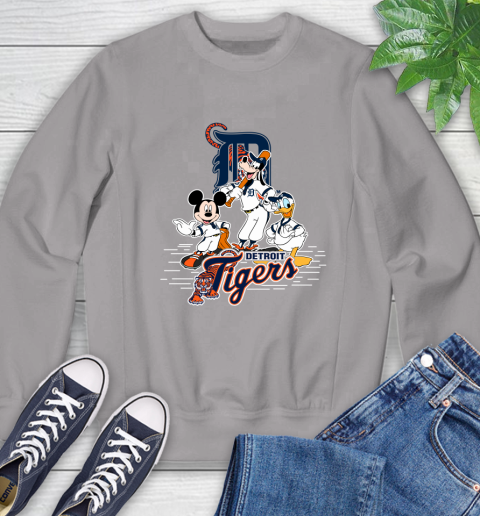 MLB Detroit Tigers Mickey Mouse Donald Duck Goofy Baseball T Shirt Sweatshirt 5