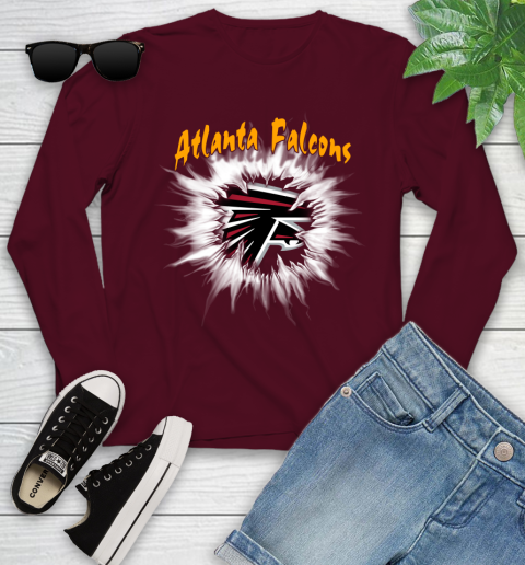 Atlanta Falcons NFL Football Adoring Fan Rip Sports Youth Long Sleeve 6