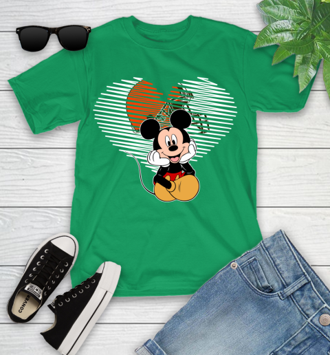 NFL Cleveland Browns The Heart Mickey Mouse Disney Football T Shirt_000 Youth T-Shirt 8