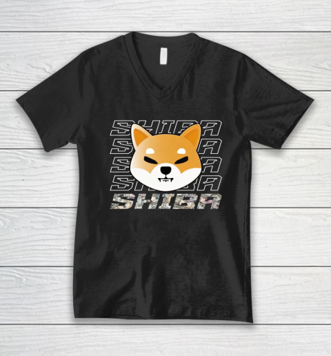 Shiba Coin Cryptocurrency SHIB Token Hoder V-Neck T-Shirt