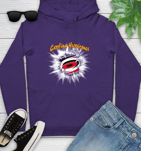 Carolina Hurricanes NHL Hockey Adoring Fan Rip Sports Youth Hoodie 5