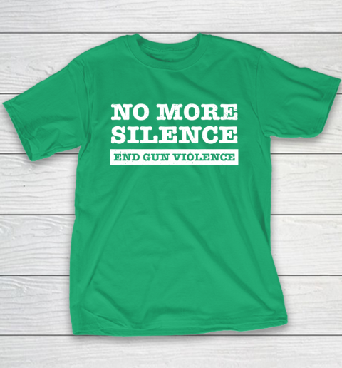 End Gun Violence Shirt Wear Orange Anti Gun No More Silence Youth T-Shirt 5