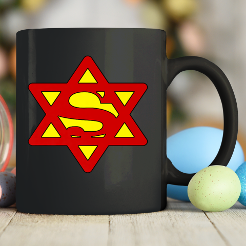 Super Jew Shirt Funny Jewish Ceramic Mug 11oz