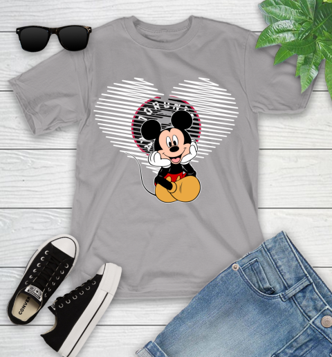 NBA Toronto Raptors The Heart Mickey Mouse Disney Basketball Youth T-Shirt 4