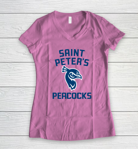 St Peters Peacocks Women's V-Neck T-Shirt 6