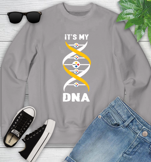 Pittsburgh Steelers NFL Football It's My DNA Sports Youth Sweatshirt 3