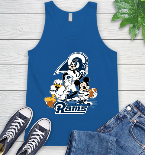 NFL Los Angeles Rams Mickey Mouse Donald Duck Goofy Football Shirt Tank Top 4