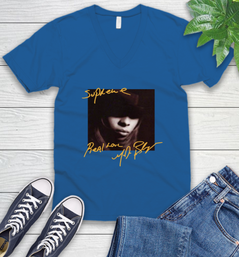 Mary J Blige V-Neck T-Shirt 6