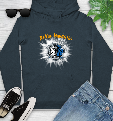 Dallas Mavericks NBA Basketball Rip Sports Youth Hoodie 10