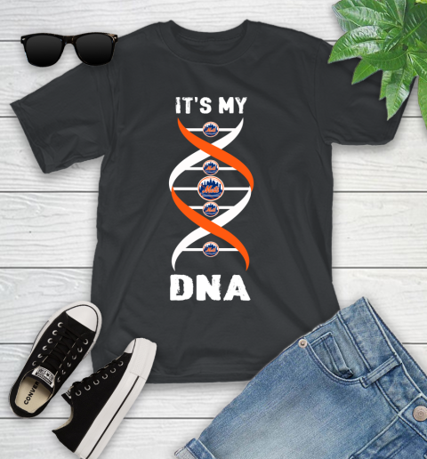 New York Mets MLB Baseball It's My DNA Sports Youth T-Shirt