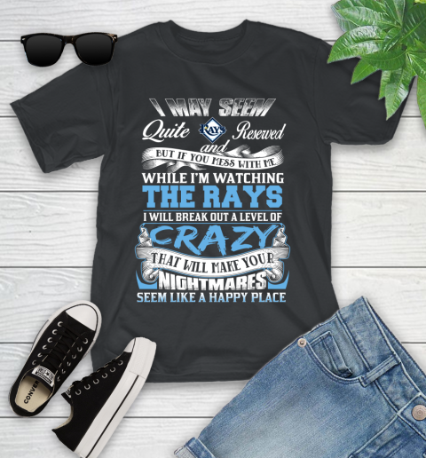 Tampa Bay Rays MLB Baseball Don't Mess With Me While I'm Watching My Team Youth T-Shirt