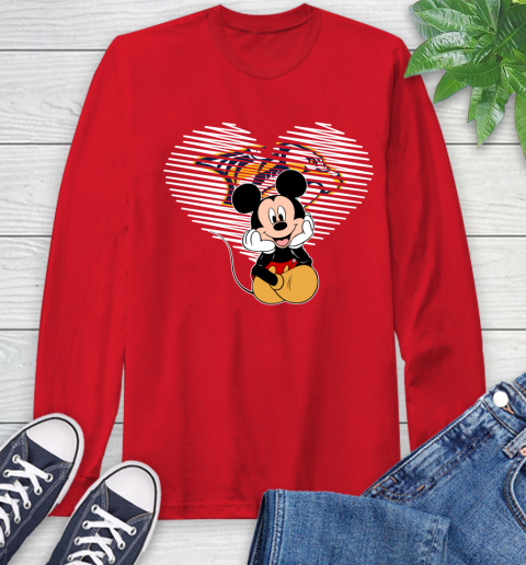 NHL Nashville Predators The Heart Mickey Mouse Disney Hockey Long Sleeve T-Shirt 11
