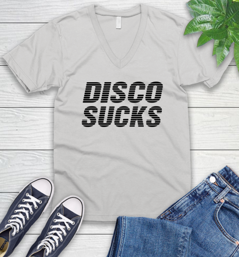 Disco sucks V-Neck T-Shirt