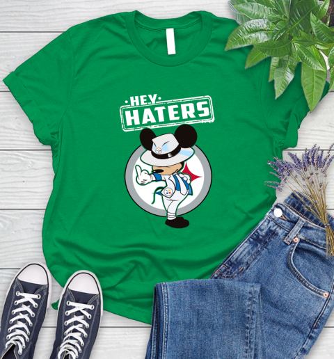 NFL Hey Haters Mickey Football Sports Pittsburgh Steelers Women's T-Shirt 9