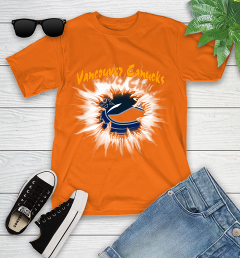 Vancouver Canucks NHL Hockey Adoring Fan Rip Sports Youth T-Shirt 9