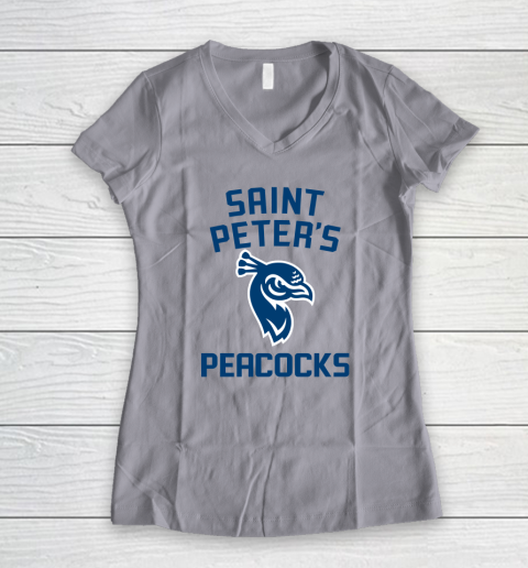 St Peters Peacocks Women's V-Neck T-Shirt 2