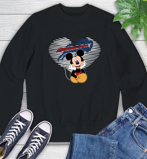 NFL Buffalo Bills The Heart Mickey Mouse Disney Football T Shirt_000 Sweatshirt 13