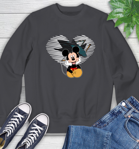 NHL San Jose Sharks The Heart Mickey Mouse Disney Hockey Sweatshirt 6