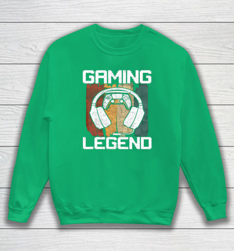 Gaming Legend PC Gamer Video Games Vintage Sweatshirt 4