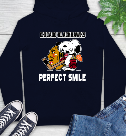 NHL Chicago Blackhawks Snoopy Perfect Smile The Peanuts Movie Hockey T Shirt Hoodie 3