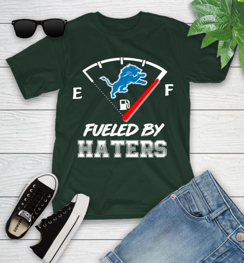 Detroit Lions NFL Football Fueled By Haters Sports Youth T-Shirt 5