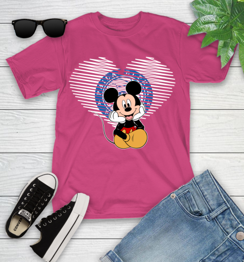 NBA Philadelphia 76ers The Heart Mickey Mouse Disney Basketball Youth T-Shirt 11