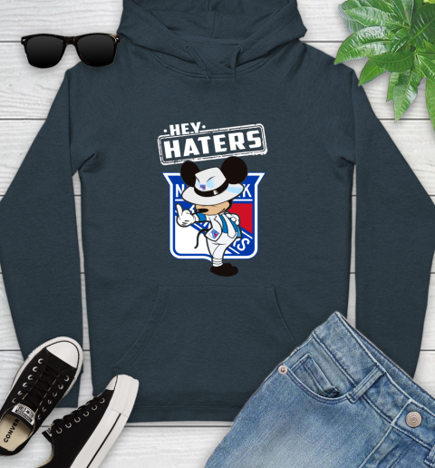 NHL Hey Haters Mickey Hockey Sports New York Rangers Youth Hoodie 10