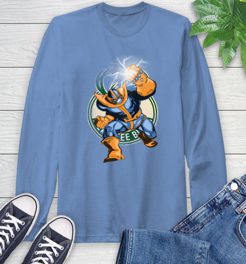 Milwaukee Bucks NBA Basketball Thanos Avengers Infinity War Marvel Long Sleeve T-Shirt 12