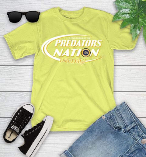 NHL A True Friend Of The Nashville Predators Dilly Dilly Hockey Sports Youth T-Shirt 10